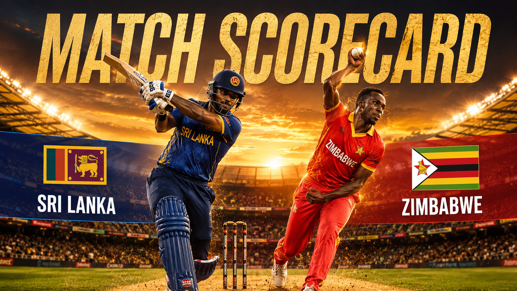 Sri Lanka National Cricket Team Vs Zimbabwe National Cricket Team Match Scorecard